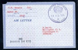 UNITED NATIONS AIRLETTER/CONGO 1963/DENMARK - Otros & Sin Clasificación