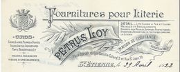 Fournitures Pour Literie/ Petrus Loy/ Maison De Confiance/ SAINT ETIENNE/1922                                    FACT222 - Textile & Clothing