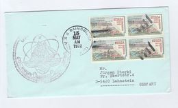 NUCLEAR SHIP USS BAINBRIDGE COVER 1972 Usa Stamps Navy Atomic Energy - Atom