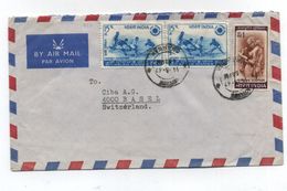 India/Switzerland AIRMAIL COVER 1967 - Poste Aérienne