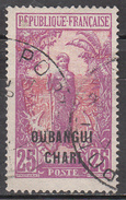UBANGI-CHARI     SCOTT NO  30     USED         YEAR  1922 - Used Stamps
