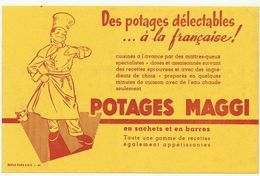 BUVARD  POTAGES MAGGI     Légèrement Taché Recto/verso - Soups & Sauces