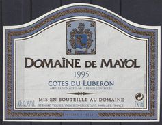 ETIQUETTE DOMAINE De MAYOL 1995 - CÔTE Du LUBERON - Rotwein