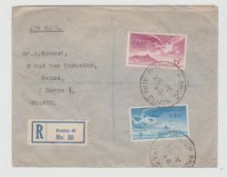 Irl034 / IRLAND -  Flugpost 1948 Nach Frankreich, Einschreiben - Covers & Documents