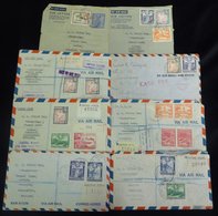 1940's-50's Envelopes Or Air Letters (19), Mainly One Commercial Correspondence To The UK All Of Which Are Registered, A - Other & Unclassified