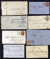 DURHAM 1867-77 Range Of Eight Items Incl. 1809 E.L To London Bearing S/line RUSHYFORD, 1839 Cover (faults) Bearing Fine - Other & Unclassified