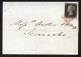 1840 Dec 11th Cover To Sevenoaks, Franked Pl.8 NI, Four Good Margins, Tied Red MC. - Other & Unclassified