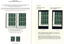 1967 9d Cylinder Blocks (12) Incl. PVA & Gum Arabic, Perf Types Etc. Also Two Singles Of Phosphor Omitted. - Other & Unclassified