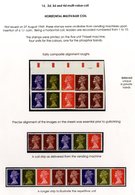 1969 Horizontal Multi Value Coil Strip (SG.725m) Early Composite Alignment Rough - Comprising Top Marginal IMPERFORATE M - Other & Unclassified