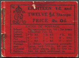 1913 Royal Cypher 2s, SG.BB6, Edition 16, All Panes Pre-cancelled 'London E.C' Type 1 For Ja.20.1914, Front Cover Has Sm - Other & Unclassified