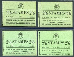 1945-46 KGVI 2/6d Booklets, SG.BD18 (22, 25, 26 - Small Abrasion Front Cover & 29), VF. (4) Cat. £630 - Other & Unclassified