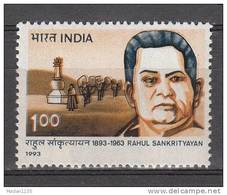 INDIA, 1993,  Birth Centenary Of Rahul Sankrityayan, Traveller And Man Of Letters, MNH, (**) - Nuovi
