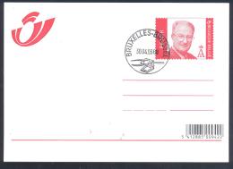 Belgium 2003 Postal Stationery Card: King Albert II; Change Address Card - Avis Changement Adresse