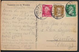 °°° 5142 - GERMANY - TRAUNSTEIN VON DER WEINLEITE - 1927 With Stamps °°° - Traunstein