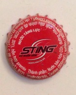 Cambodia Coca Cola Sting Energy Drink Used Bottle Crown Cap / Kronkorken / Capsule / Chapa / Tappi - Casquettes