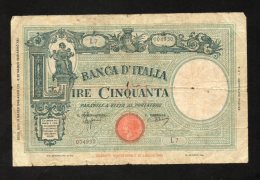 Banconota Lire 50 Regno D'Italia Grande Fascio 31/3/1943 (MB) - 50 Lire