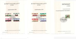 7144 Germania Deutsche Bundesposts ERSTTAGSBLATT 1975 1976 TREIN - Autres & Non Classés