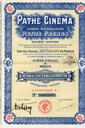 ACTION  PATHE CINEMA PATHE FRERES Action De Cent Francs Au Porteur - Cinema & Teatro