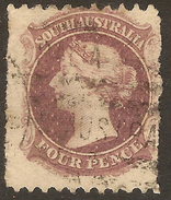 SOUTH AUSTRALIA 1876 4d Purple SG 138 U #ABG252 - Gebraucht