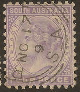 SOUTH AUSTRALIA 1876 4d QV P10 SG 184 U #ABG343 - Gebraucht