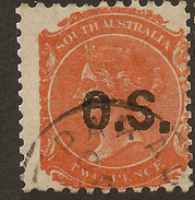 SOUTH AUSTRALIA 1876 2d OS SG O46 U #ABG461 - Gebraucht