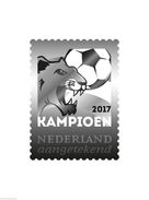 Nederland  2017 Voetbal Football Soccer Europees Kampioen2017 European Champion SILVERSTAMP IN SPECIAL CASE Postfris/mnh - Ongebruikt