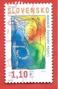 SLOVACCHIA SLOVENSKO USATO - 2013 - Breast Cancer Treatment - Lotta Contro Il Cancro - 1,10 € - Michel  SK 705 - Used Stamps