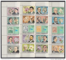 1989.11- * CUBA 1989. MNH. HISTORIA LATINOAMERICANA. ESCRITORES AMERICANOS. FLORES. FLOWER & WRITTER. - Nuevos