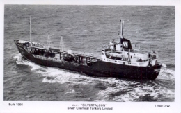 Great Britain Picture Postcard Silver Chemical Tanker Ltd M. V. "Silverfalcon" Ship - Tanker