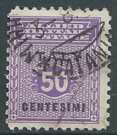 1943 OCCUPAZIONE ANGLO AMERICANA SICILIA 50 CENT - R13-7 - Occ. Anglo-américaine: Sicile