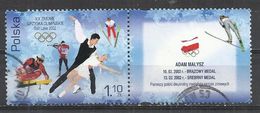 POLAND 2002 - WINTER OLYMPIC GAMES - WITH TAB - OBLITERE USED GESTEMPELT USADO - Inverno2002: Salt Lake City - Paralympic