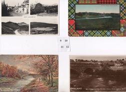 4 POSTCARDS OF DUMFRIES & GALLOWAY AREA - NEW GALLOWAY - ANNAN - ANNAN WATER - GRETNA GREEN - Dumfriesshire