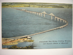 CPA USA - Etats-Unis D'Amérique - Delaware - Wilmington - Chesapeake Bay Bridge - Maryland - Colorisée - - Wilmington
