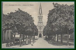 CPA Croissy Avenue De L' Eglise Non écrite TB Animée - Croissy-sur-Seine