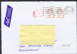 Netherlands PRIORITY Prioritaire Label 's-GRAVENHAGE 2010 Cover Brief BRØNDBY STRAND Denmark Beatrix Stamps - Cartas & Documentos