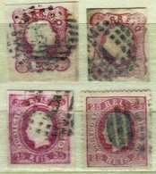 PORTUGAL, AF 13,16,22,40: Yv 11, 15, 21, 40, Used, F/VF, Cat. € 43,00 - Unused Stamps