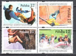 Poland  2005 - Extreme Sports - Mi.4176-79 - Block Of 4 - MNH (**) - Nuovi