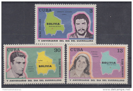 1972.7- * CUBA 1972. MNH. DIA DEL GUERRILLERO. ERNESTO CHE GUEVARA. - Used Stamps