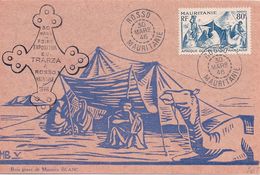 MAURITANIE - CARTE FOIRE EXPO TRARZA A ROSSO 1946 - CACHETS SUPERBES - Brieven En Documenten