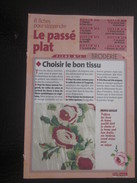 Ouvrage Tricot-8 Motifs Le Passe Plat-points Droit - Feston -bourdon-Loisirs Créatifs Vintage Décor-fleurs-Fiche N°1 - Laine