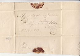 CLOSED LETTER WRAPPING, SENT FROM FOCSANI TO IASI, WAX SEAL, ABOUT 1880, ROMANIA - Briefe U. Dokumente