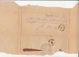 CLOSED LETTER WRAPPING, SENT FROM BUCHAREST TO BUZAU, 1880, ROMANIA - Lettres & Documents