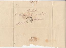 CLOSED LETTER, SENT FROM BUCHAREST TO BUZAU, 1895, ROMANIA - Storia Postale