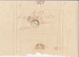 CLOSED LETTER, SENT FROM BUCHAREST TO BUZAU, 1895, ROMANIA - Brieven En Documenten