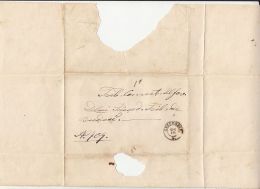 CLOSED LETTER, SENT FROM BUCHAREST TO BUZAU, ABOUT 1880, ROMANIA - Brieven En Documenten