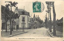 - Nievre - Ref-A764- Saint Pierre Le Moutier - St Pierre Le Moutier - Square Gambetta Et Eglise - - Saint Pierre Le Moutier