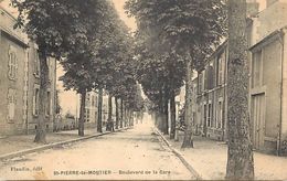 - Nievre - Ref-A763- Saint Pierre Le Moutier - St Pierre Le Moutier - Boulevard De La Gare - Carte Bon Etat - - Saint Pierre Le Moutier