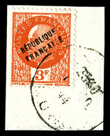 O N°13, EVREUX, 3f Orange Sur Son Support. SUP. R. (certificat)  Cote: 1575 Euros  Qualité: O - Libération