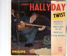 VINYLE DE 1962.JOHNNY HALLYDAY.DANSE LE TWIST AVEC MOI - Ediciones De Colección