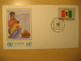 RWANDA New York 1980 FDC Cancel UNICEF Cover UNITED NATIONS UN NY Flag Series Flags Nyetera - Autres & Non Classés